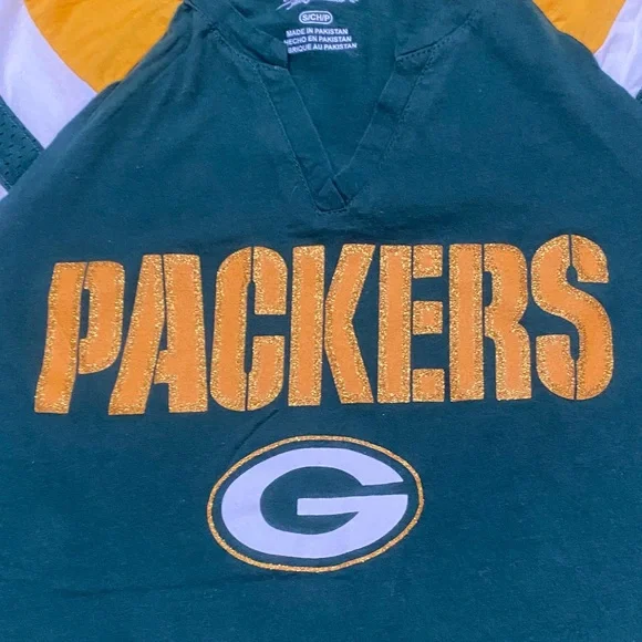 Majestic Packers Green and Gold Tee - Picture 3 of 7